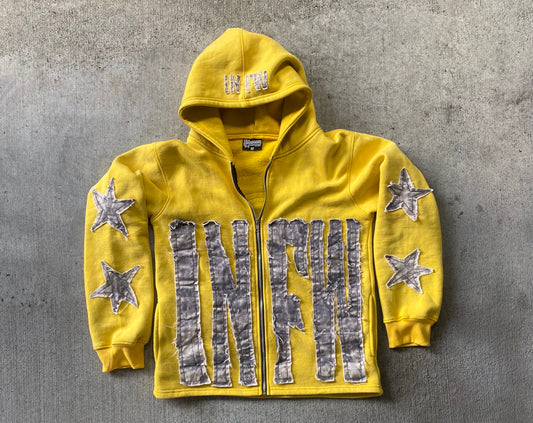 YELLOW MOODY HOODIE