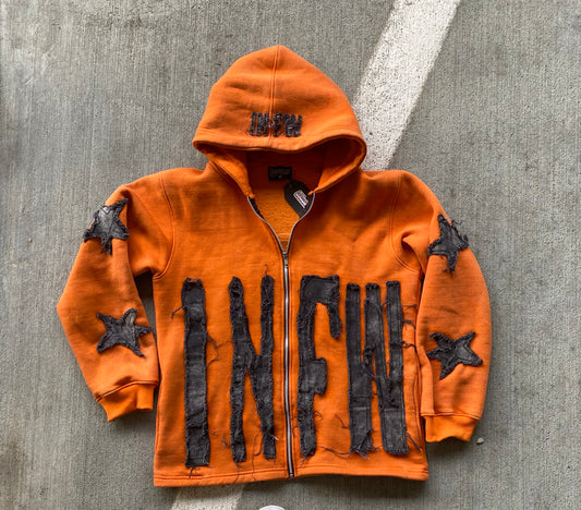 ORANGE MOODY HOODIE